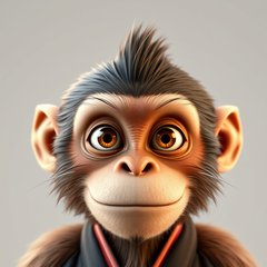 원숭이띠 일러스트